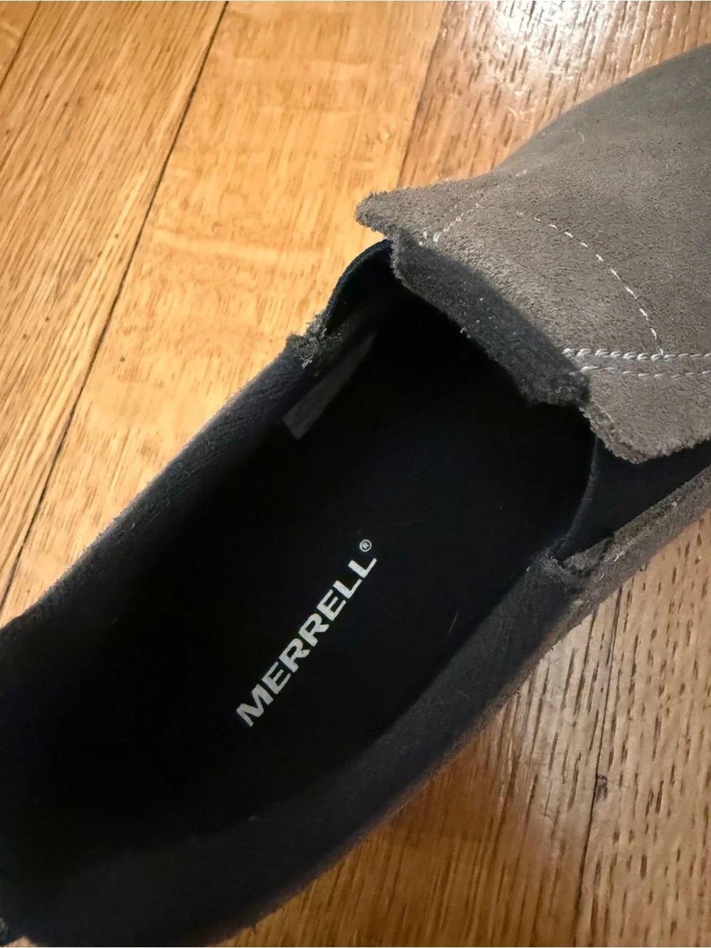 Merrell Men's Grey Slip-On Suede Casual Loafers